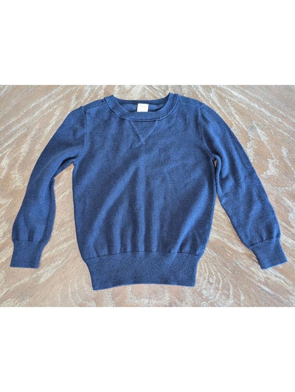 J. Crew Navy Cotton Cashmere Blend Crewneck Knit Sweater 2T
